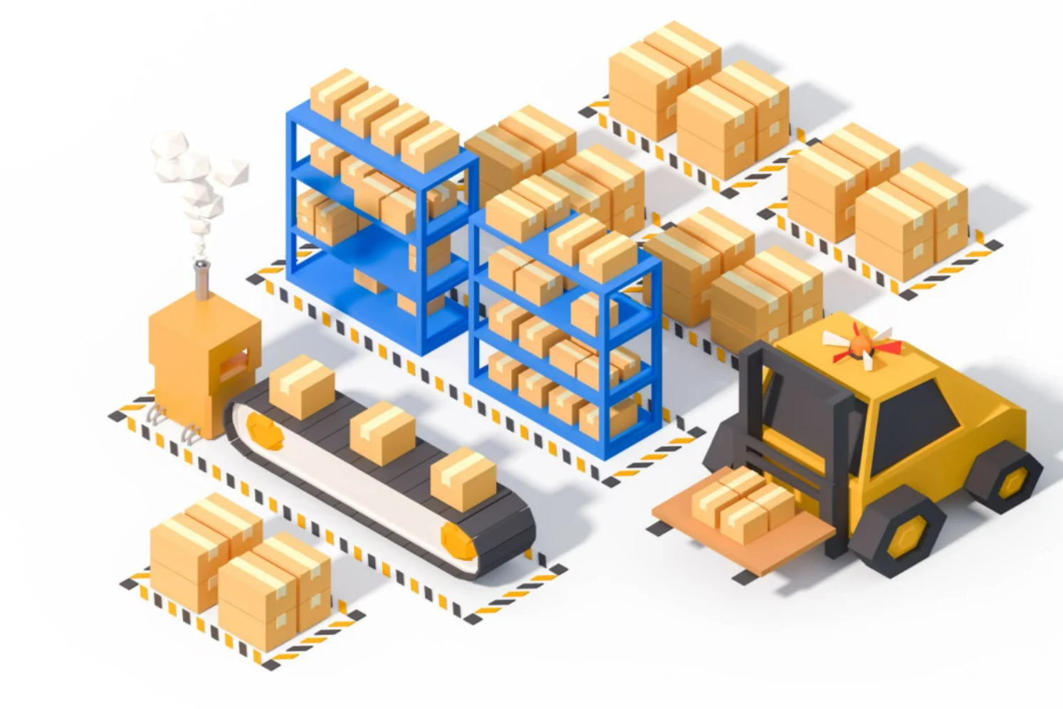 Graphic design of a Warehouse Operation