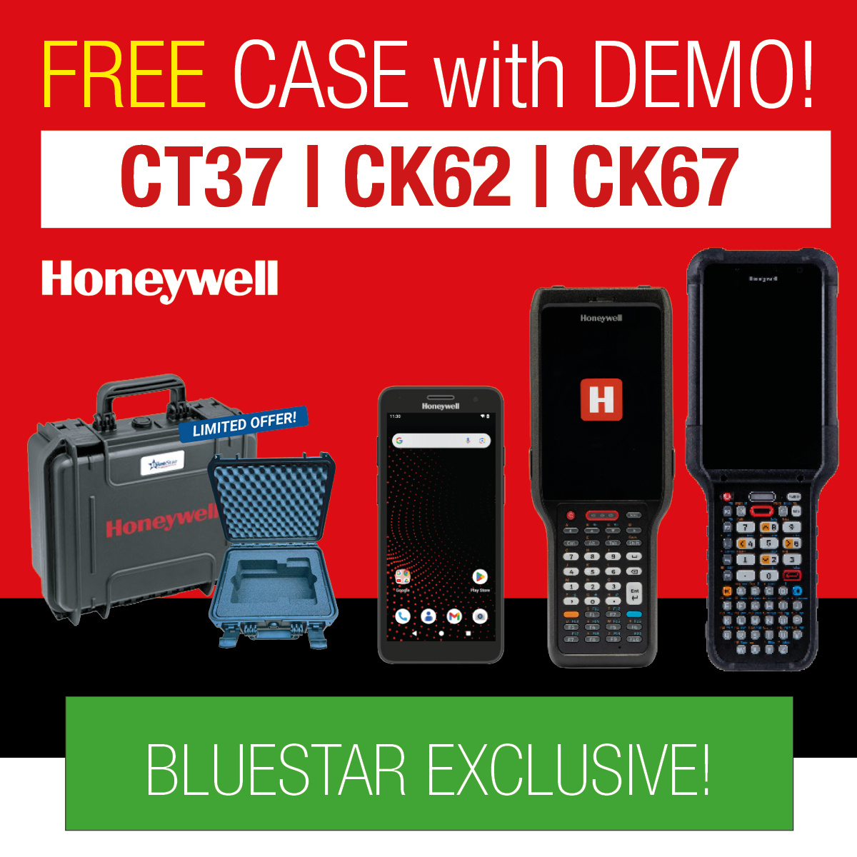 Honeywell FREE Case for a CT37 - CK62 - CK67 Demo